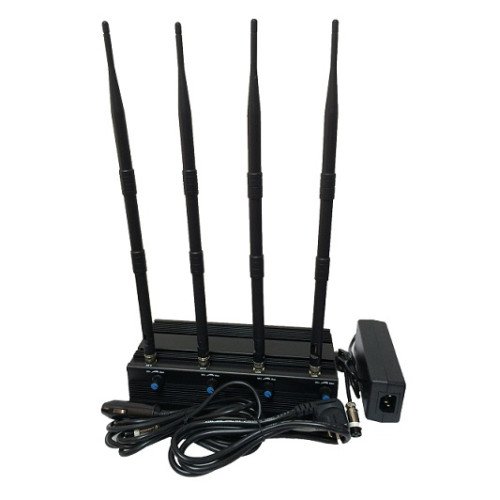 GSM/3G/GPS četru frekvenču stacionārā traucētājierīce